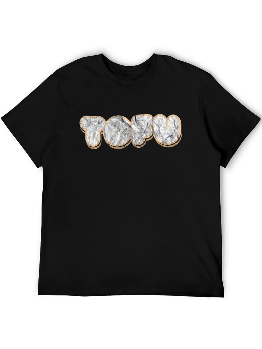 Retro Tofu Graphic Tee - Unisex Black T-Shirt
