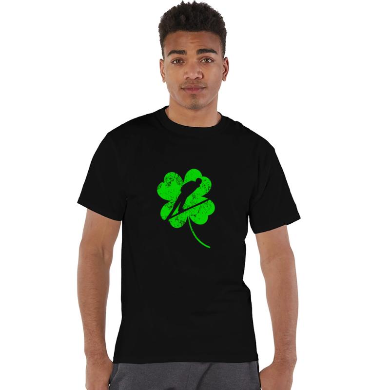 Ski-jumping St. Patrick's day shamrock