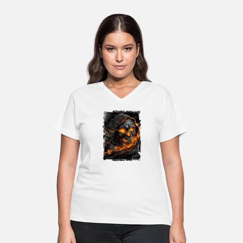 Skull with Flaming Eyes