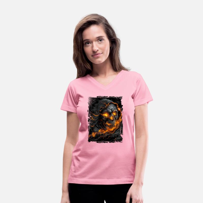 Skull with Flaming Eyes