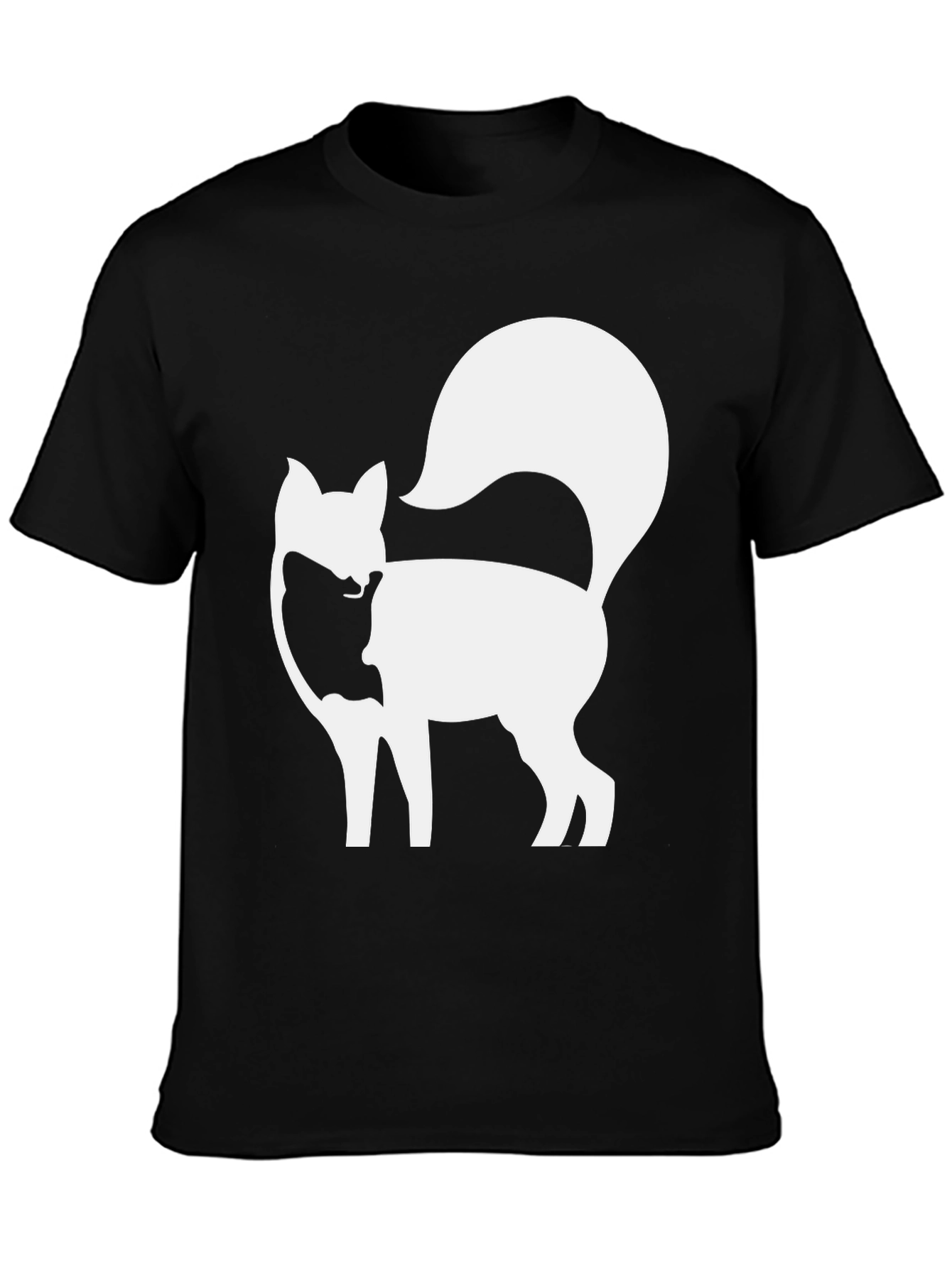Fox Silhouette Graphic Tee - Black