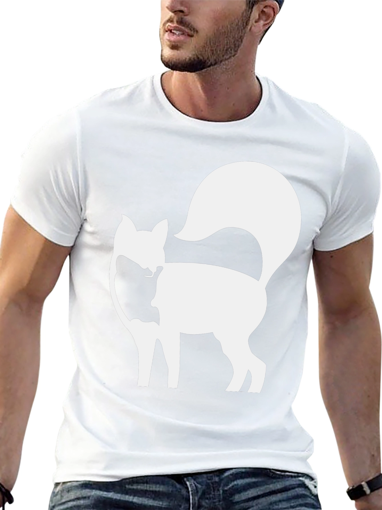 Fox Silhouette Graphic Tee - Black