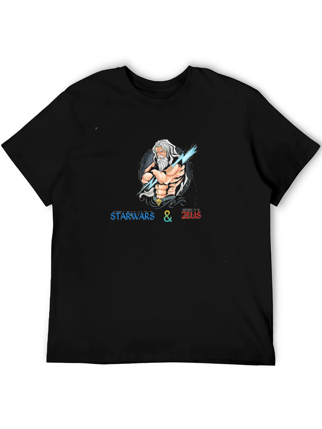Star Wars & Zeus Black T-Shirt
