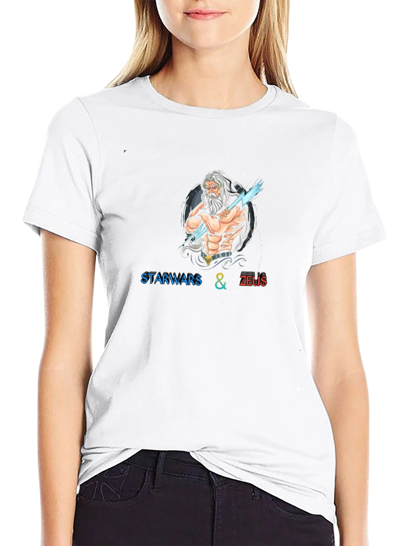 Star Wars & Zeus Black T-Shirt