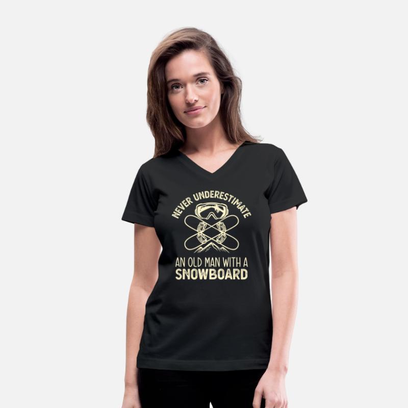 Snowboard Old Man Snowboarder Grandpa