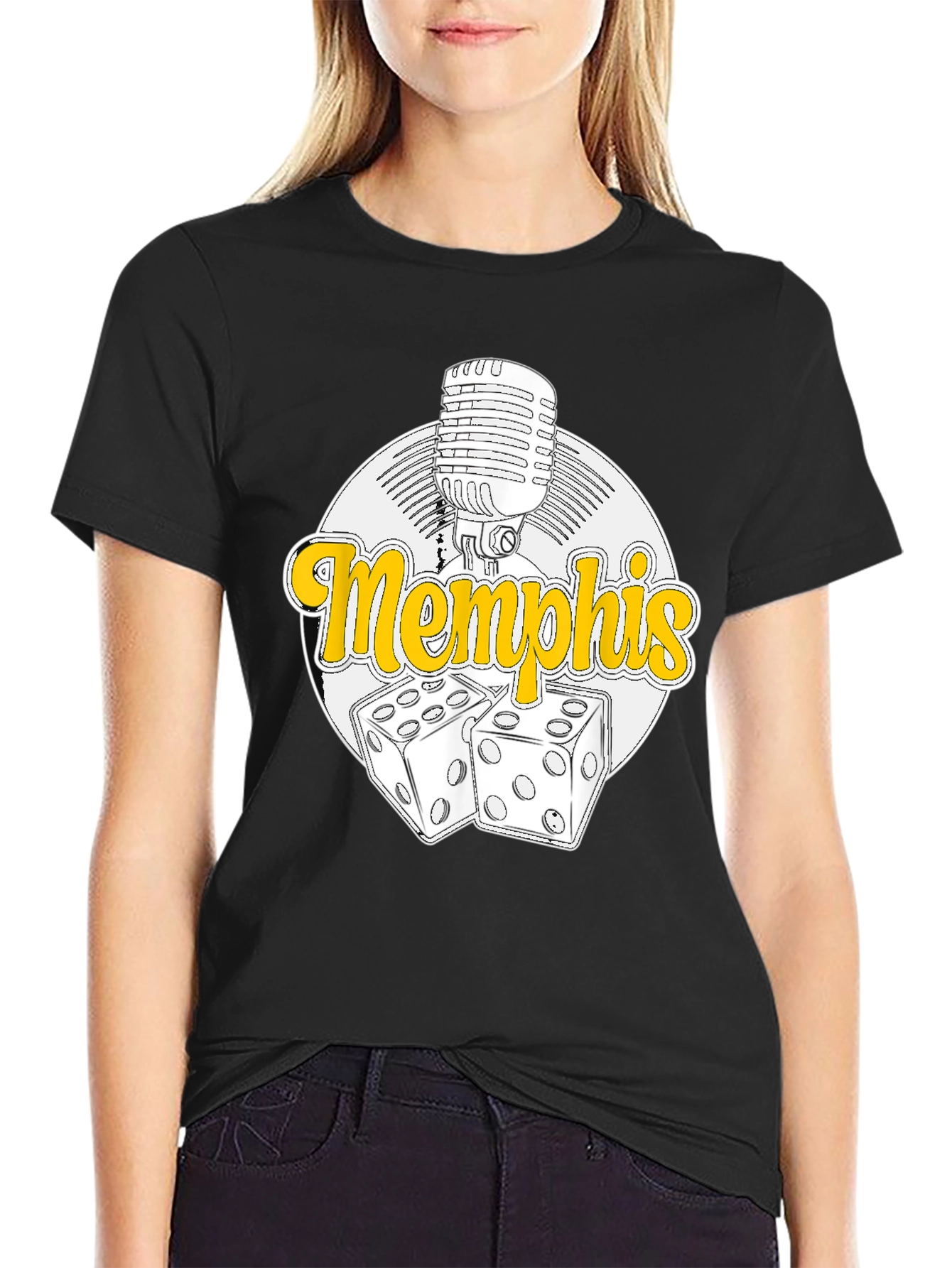 Memphis Music Dice T-Shirt - Classic Rock & Roll Style