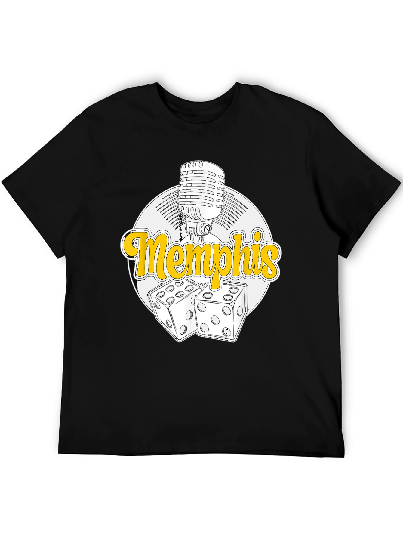 Memphis Music Dice T-Shirt - Classic Rock & Roll Style
