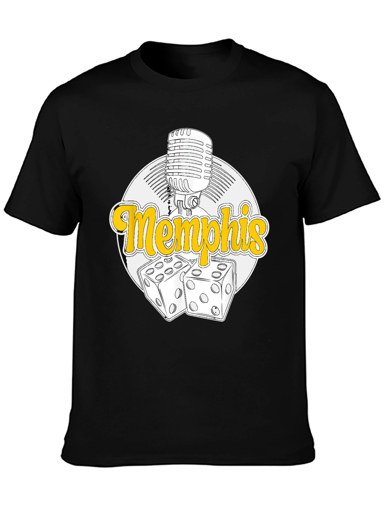 Memphis Music Dice T-Shirt - Classic Rock & Roll Style