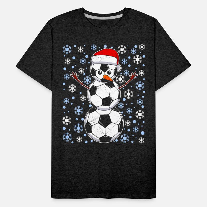 Soccer Fan Snowman Snowflakes Winter Lover