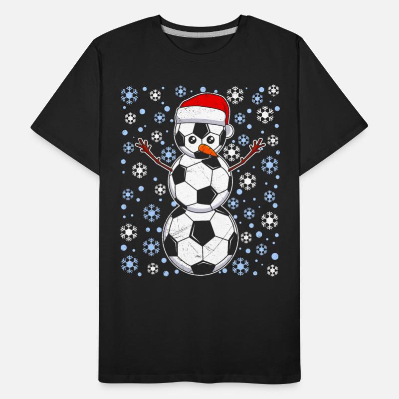 Soccer Fan Snowman Snowflakes Winter Lover