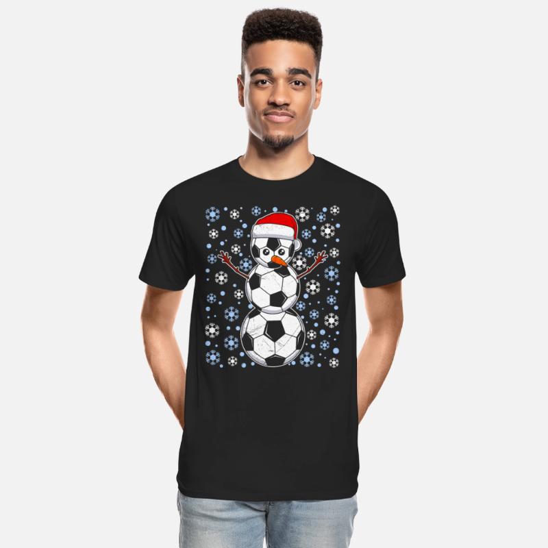 Soccer Fan Snowman Snowflakes Winter Lover