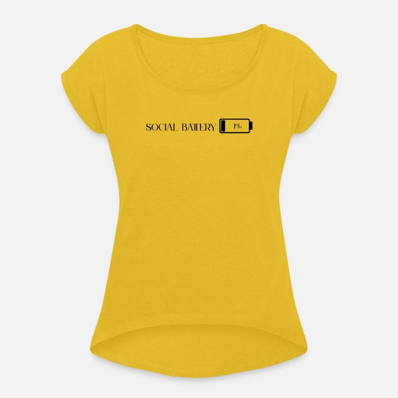 Social Battery 1% - funny Introvert Quote Design