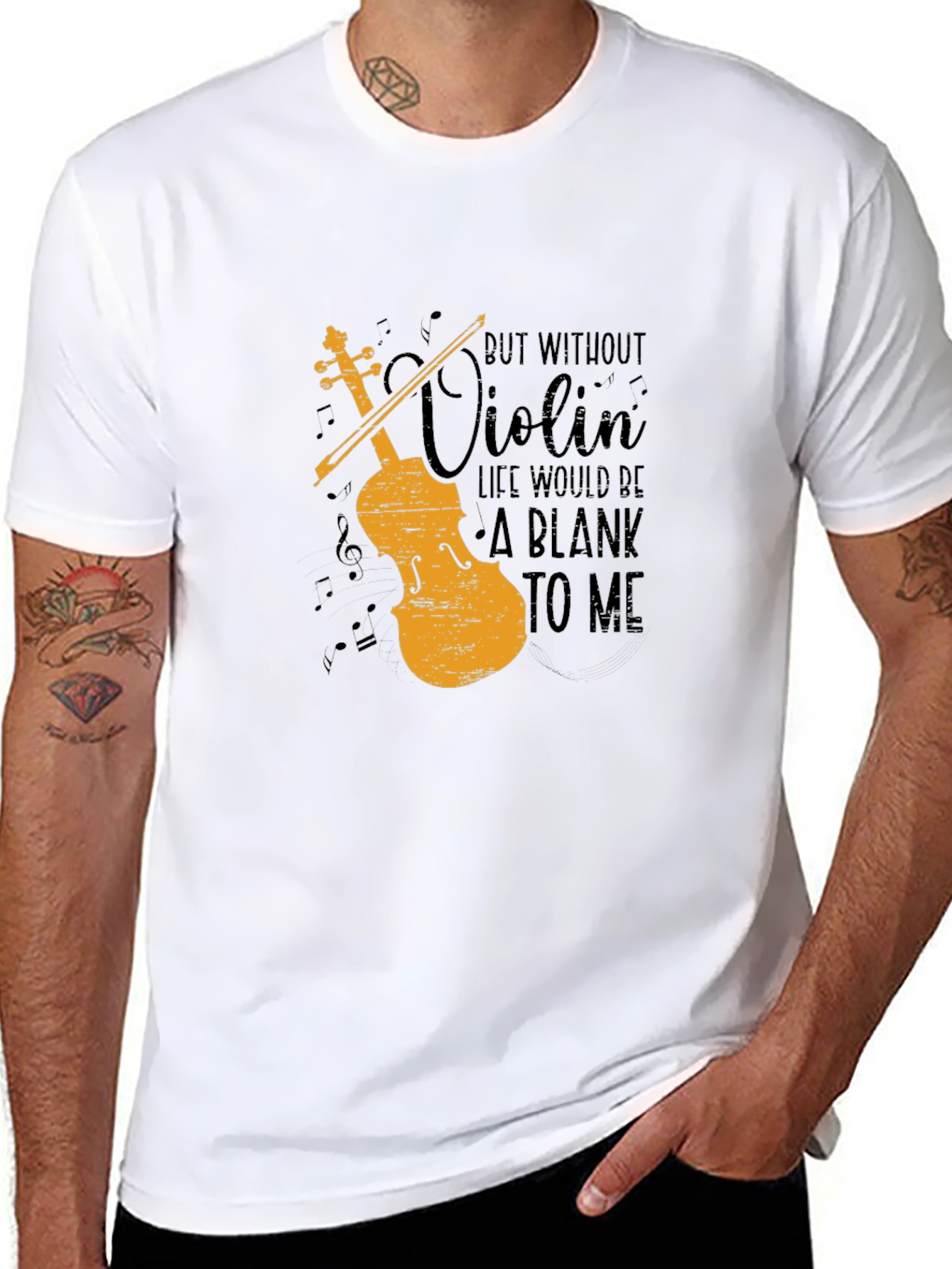 Violin Life Graphic T-Shirt