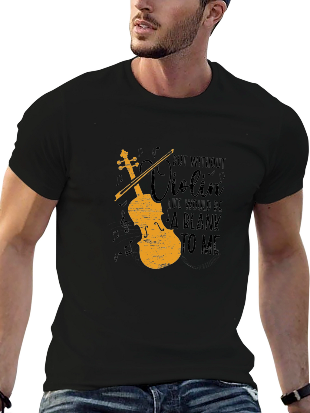 Violin Life Graphic T-Shirt