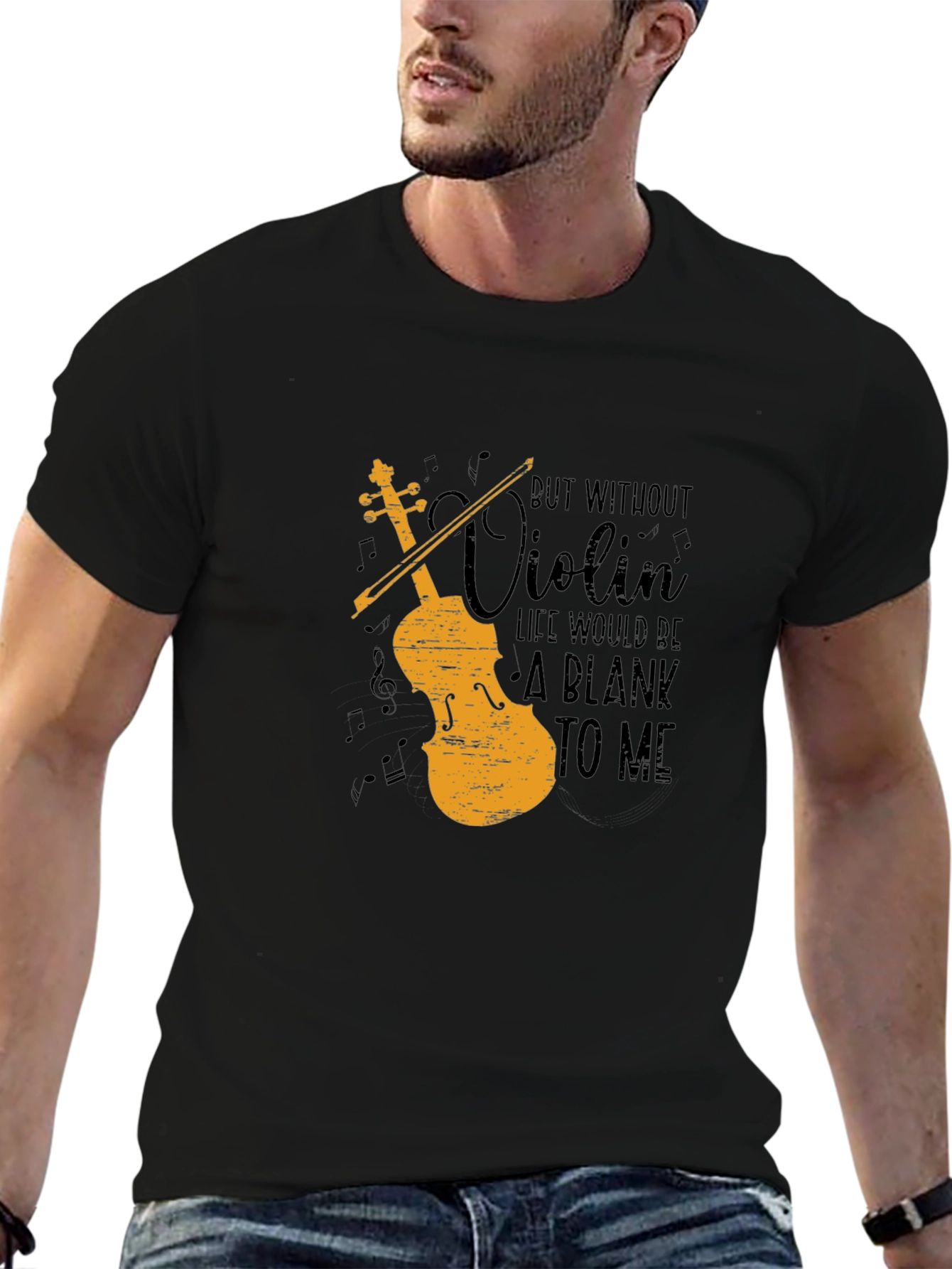 Violin Life Graphic T-Shirt