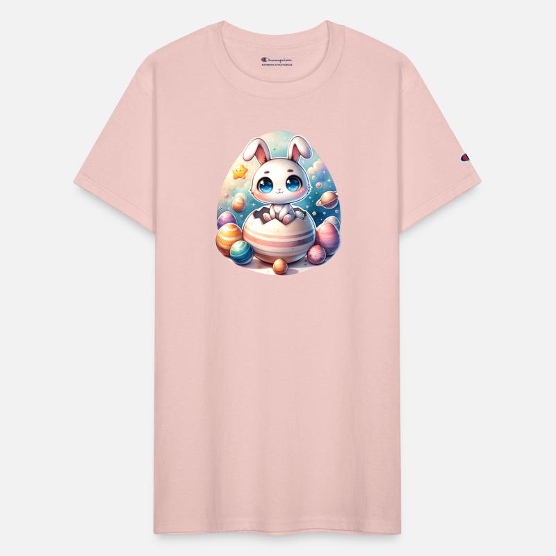 Space Bunny on Cracked Easter Egg Planet