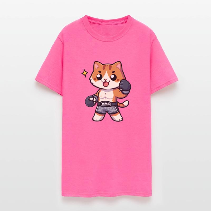Sporty Cat Boxer Ready to Train