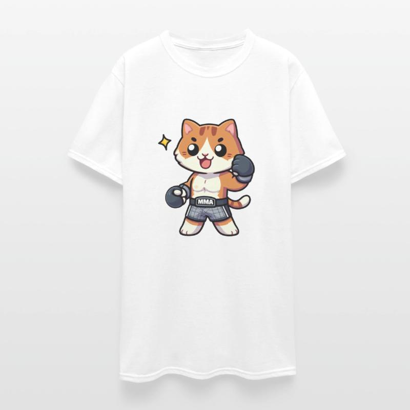 Sporty Cat Boxer Ready to Train