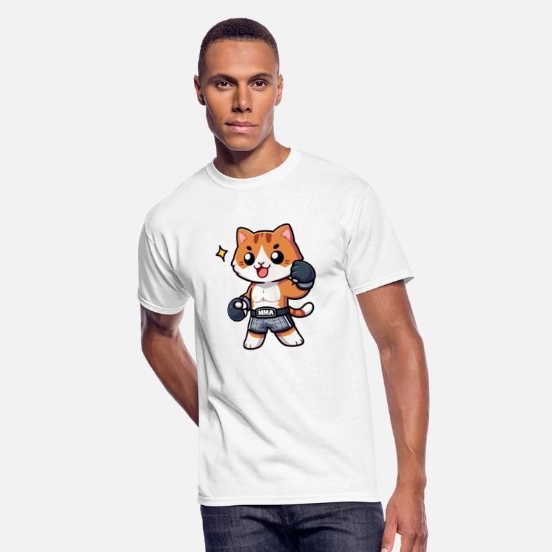 Sporty Cat Boxer Ready to Train