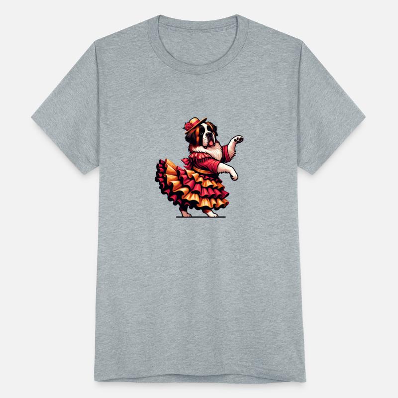 St. Bernard dancing flamenco, dog dance