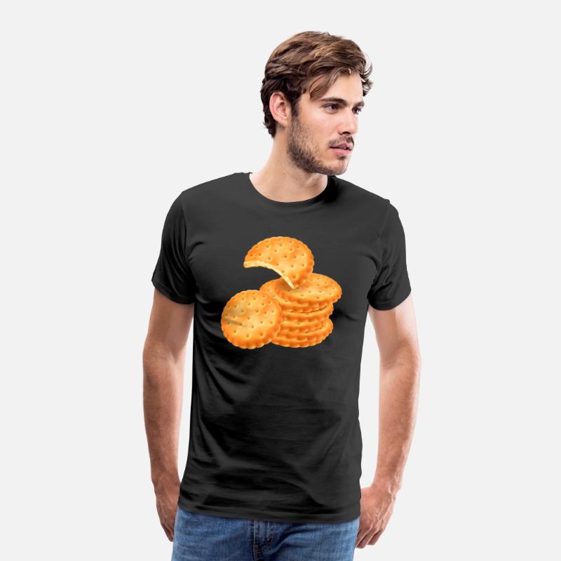 Stack of Round Crackers
