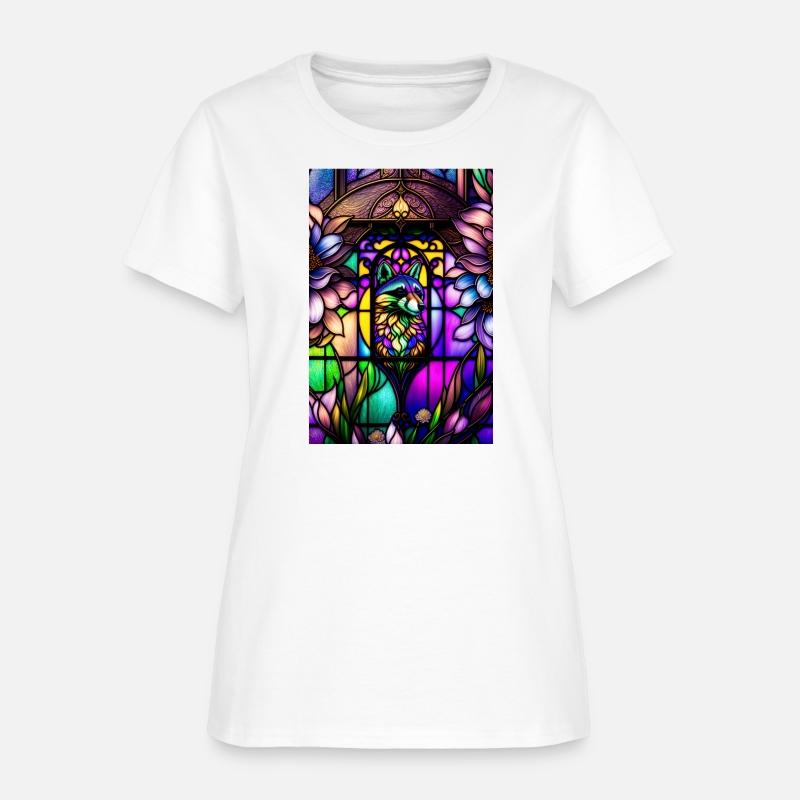stained glass window design of an overwhelmingly b