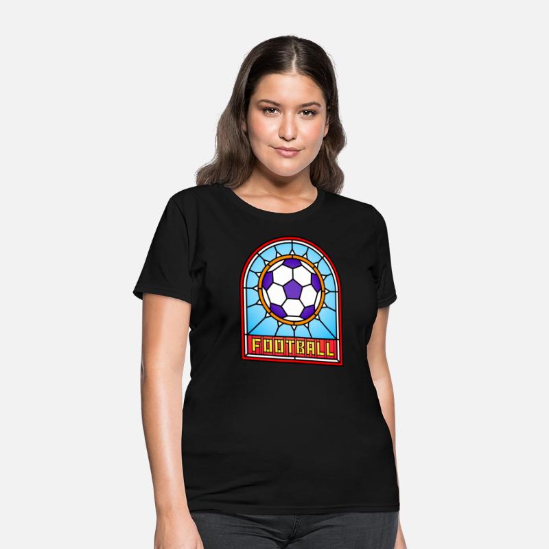 Stained Glass Window Football Soccer Art