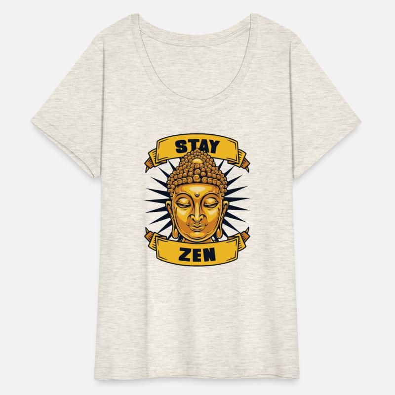 Stay Zen Buddhist Statue Symbol Priest Buddhism