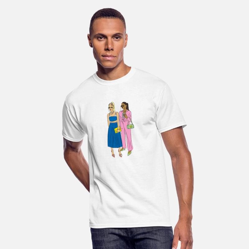 Stylish Duo: Beautiful Girls Illustration