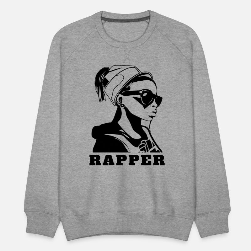 Stylish hip hop girl rapper