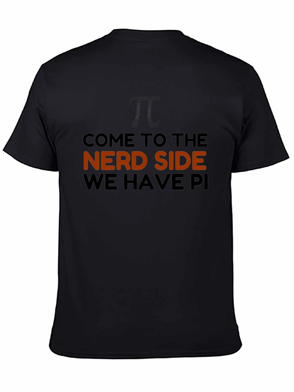 Nerd Side Pi Mens Graphic T-Shirt