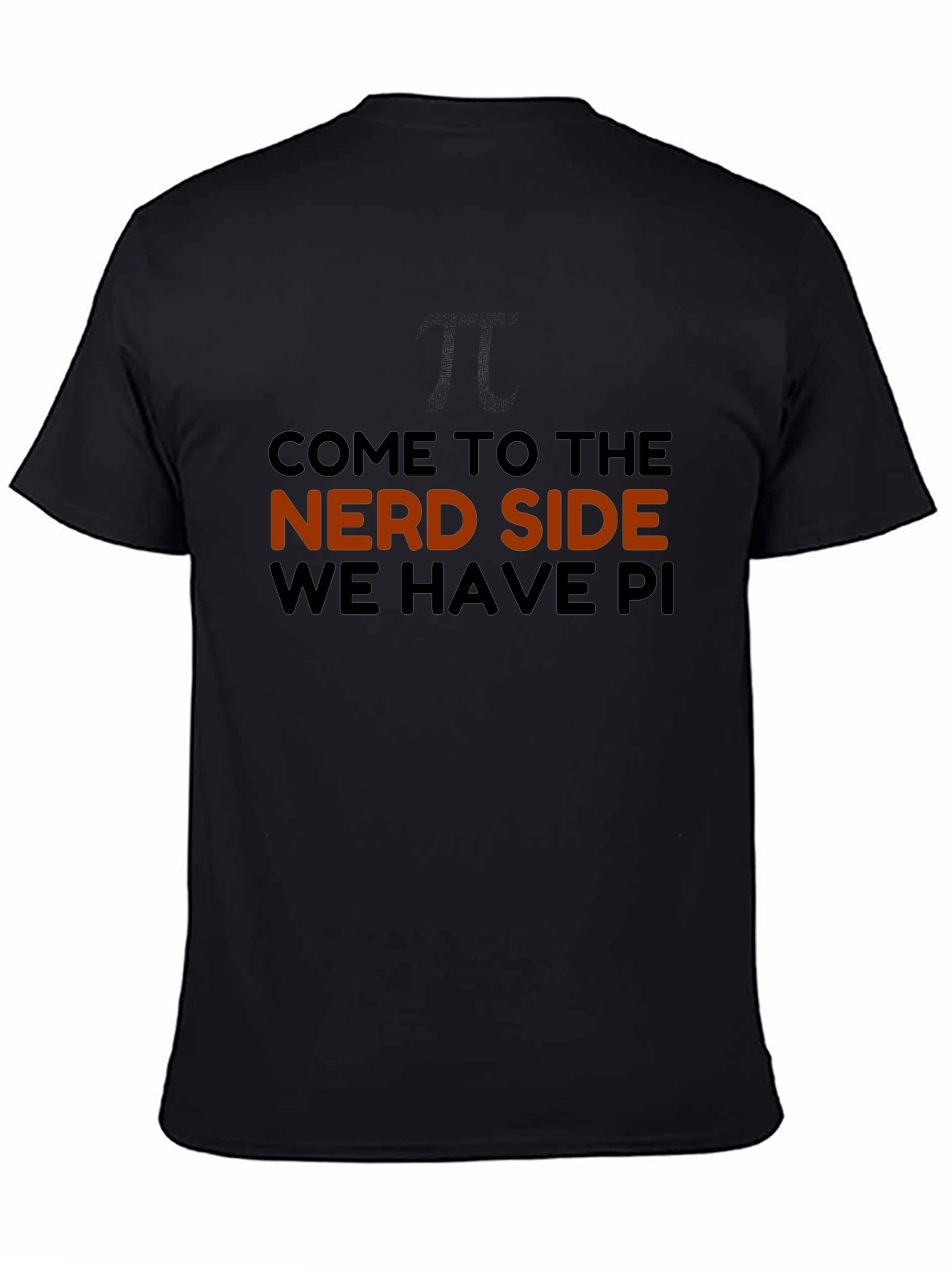 Nerd Side Pi Mens Graphic T-Shirt