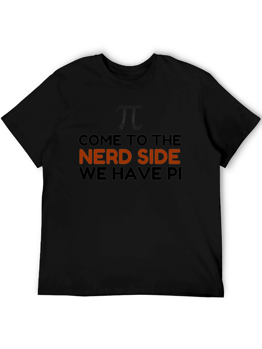 Nerd Side Pi Mens Graphic T-Shirt