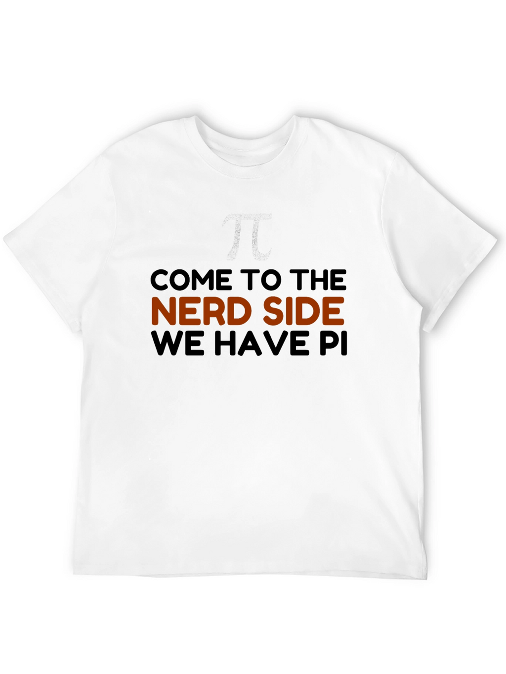 Nerd Side Pi Mens Graphic T-Shirt
