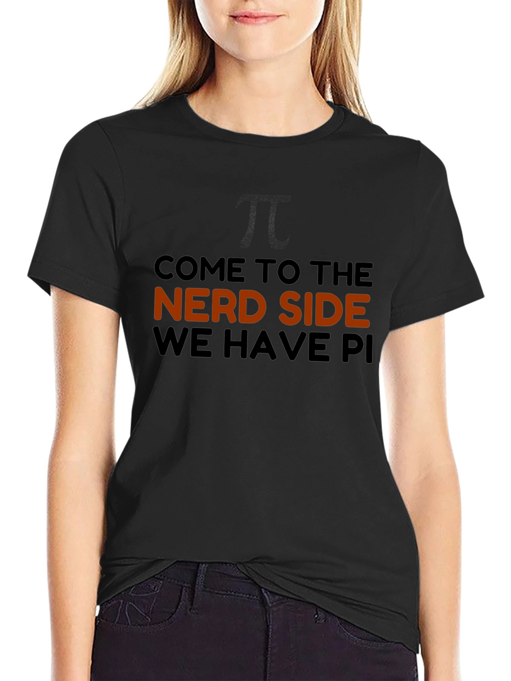 Nerd Side Pi Mens Graphic T-Shirt