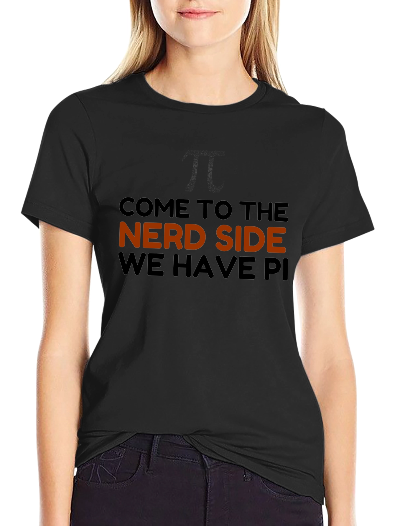 Nerd Side Pi Mens Graphic T-Shirt