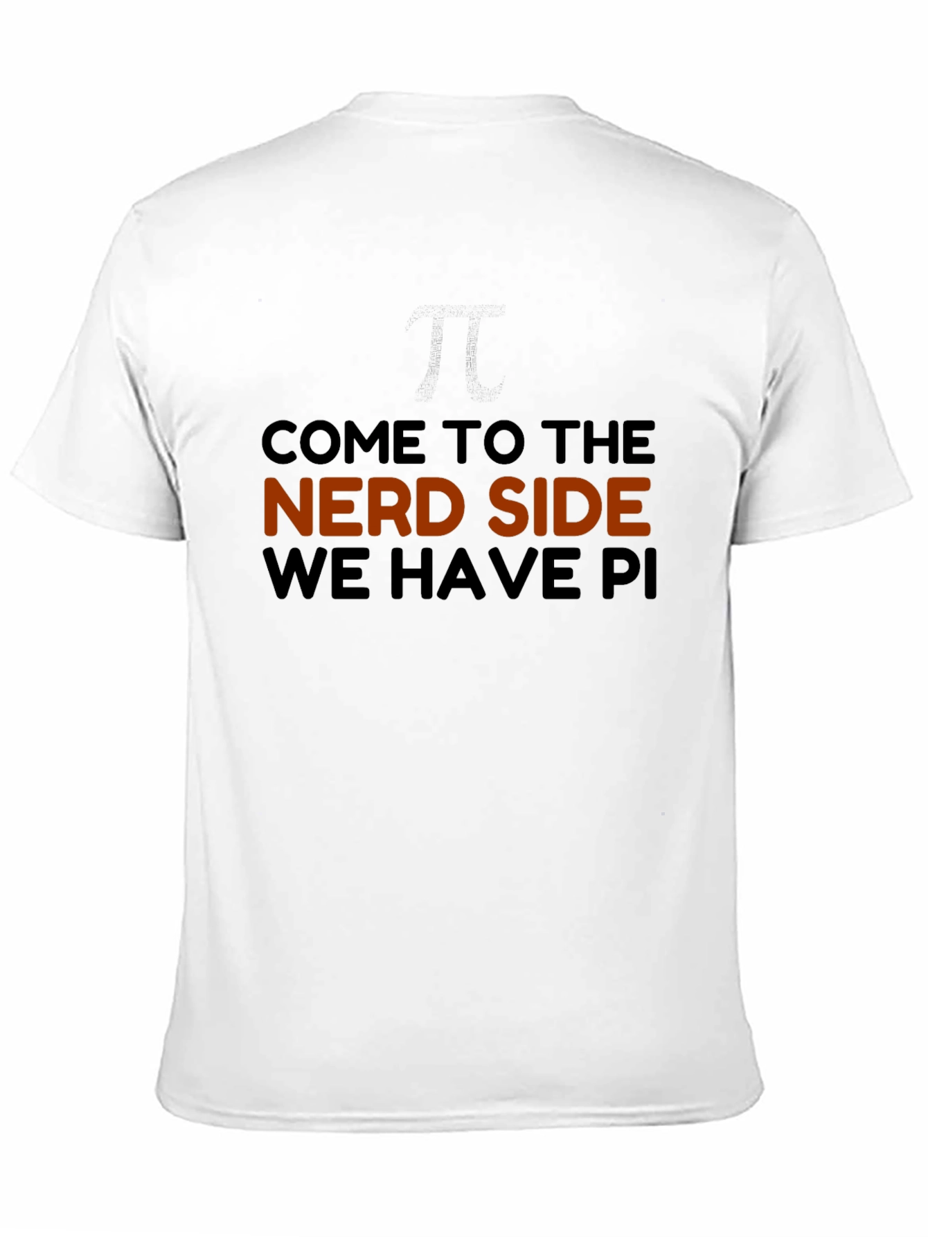 Nerd Side Pi Mens Graphic T-Shirt