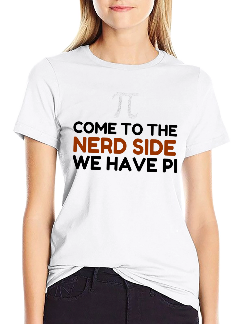 Nerd Side Pi Mens Graphic T-Shirt