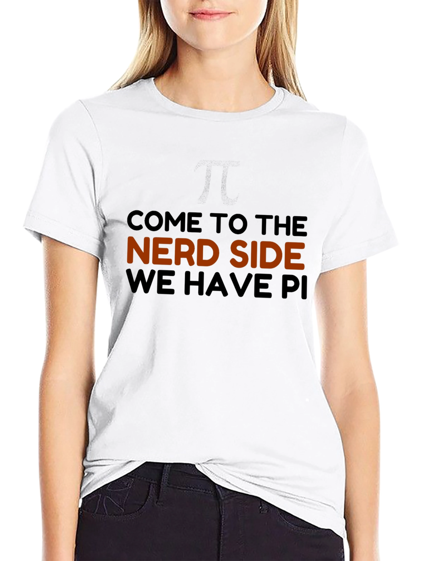 Nerd Side Pi Mens Graphic T-Shirt