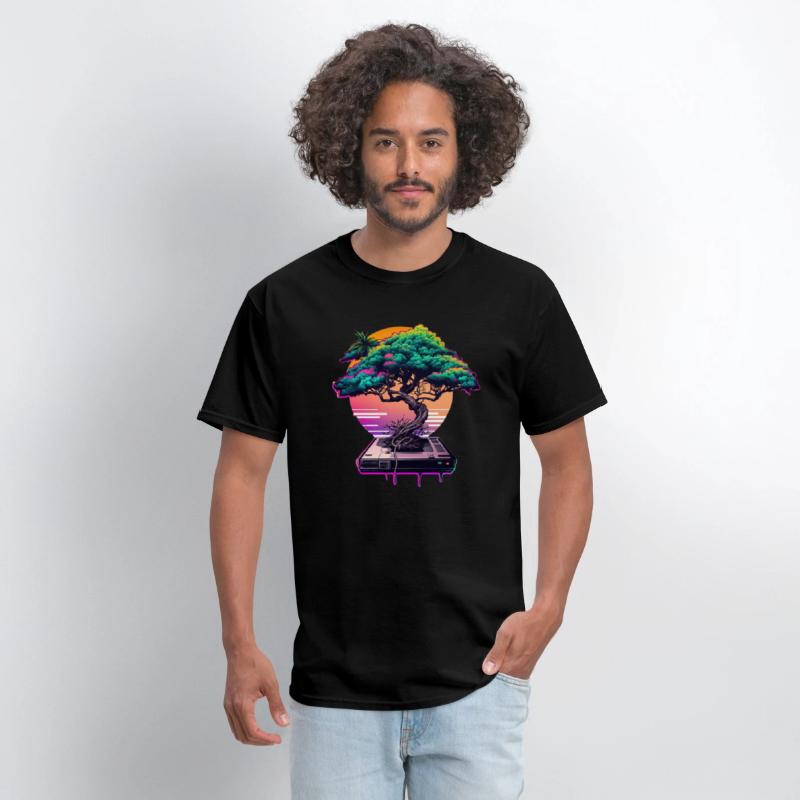Synthwave Bonsai Tree