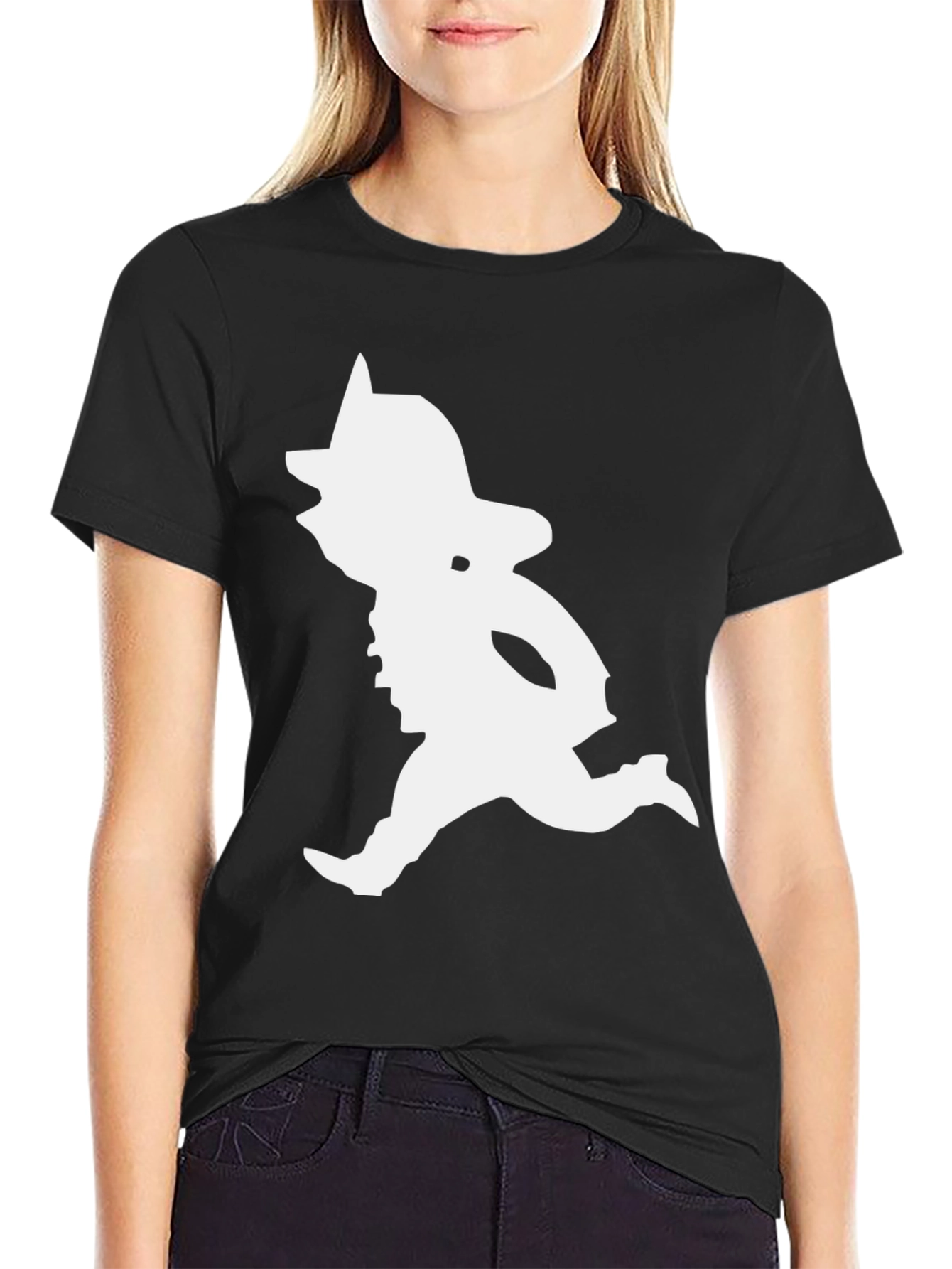 Retro Cartoon Black T-Shirt