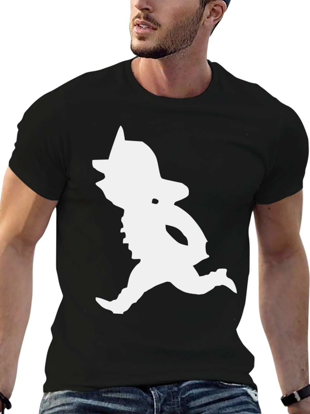 Retro Cartoon Black T-Shirt