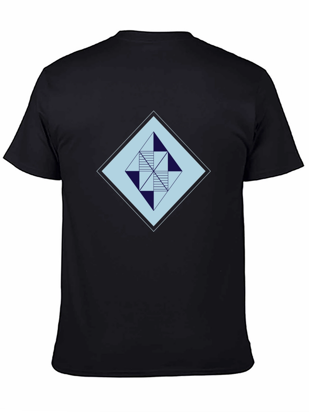 Geometric Diamond Graphic Tee - Modern Style