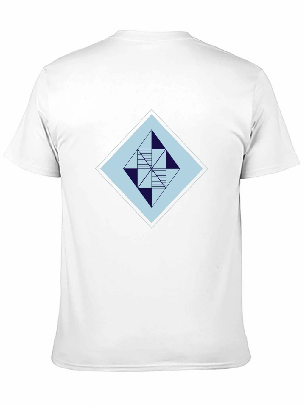Geometric Diamond Graphic Tee - Modern Style