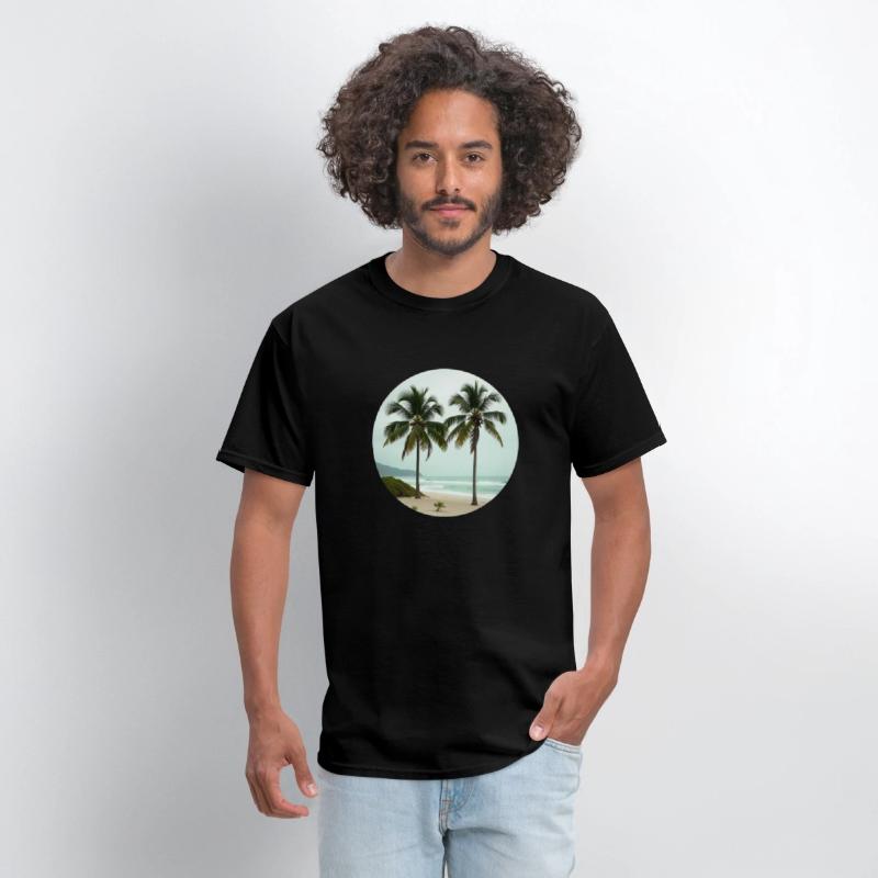 T shirt With Tropical Serenity