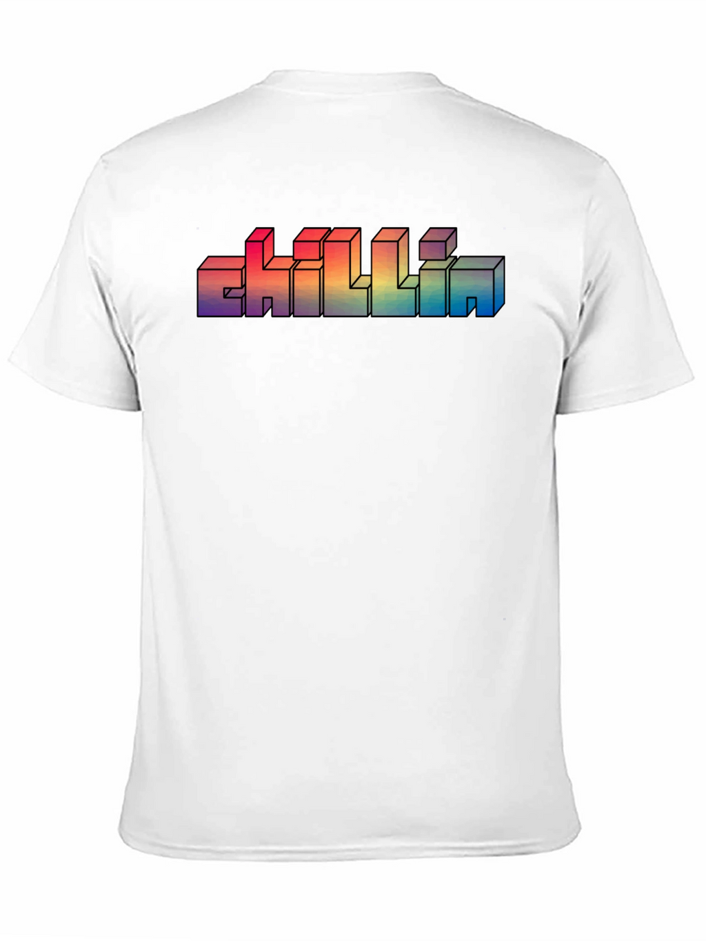 Retro CHILLIN Rainbow Gradient T-Shirt