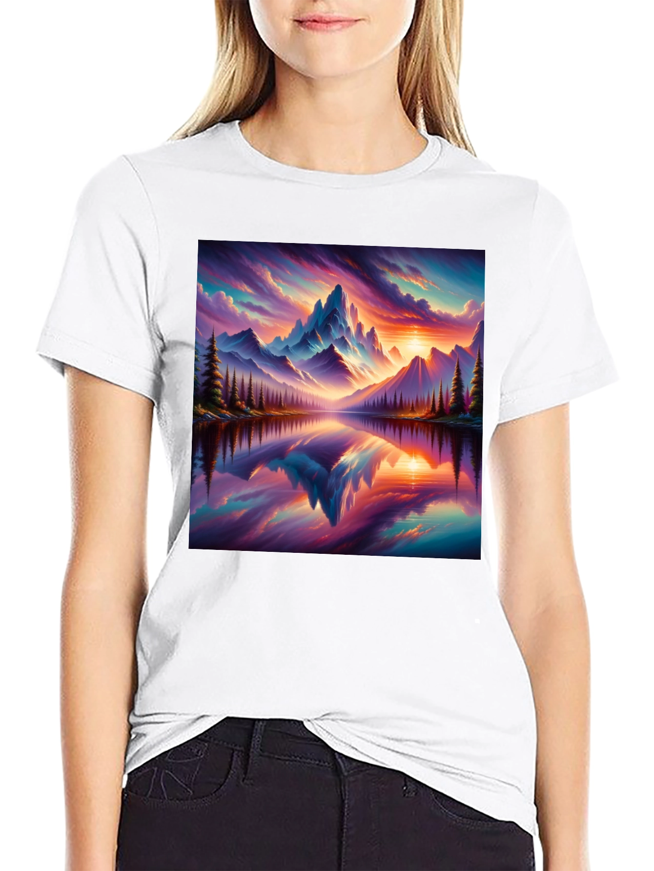 Mountain Lake Graphic Tee