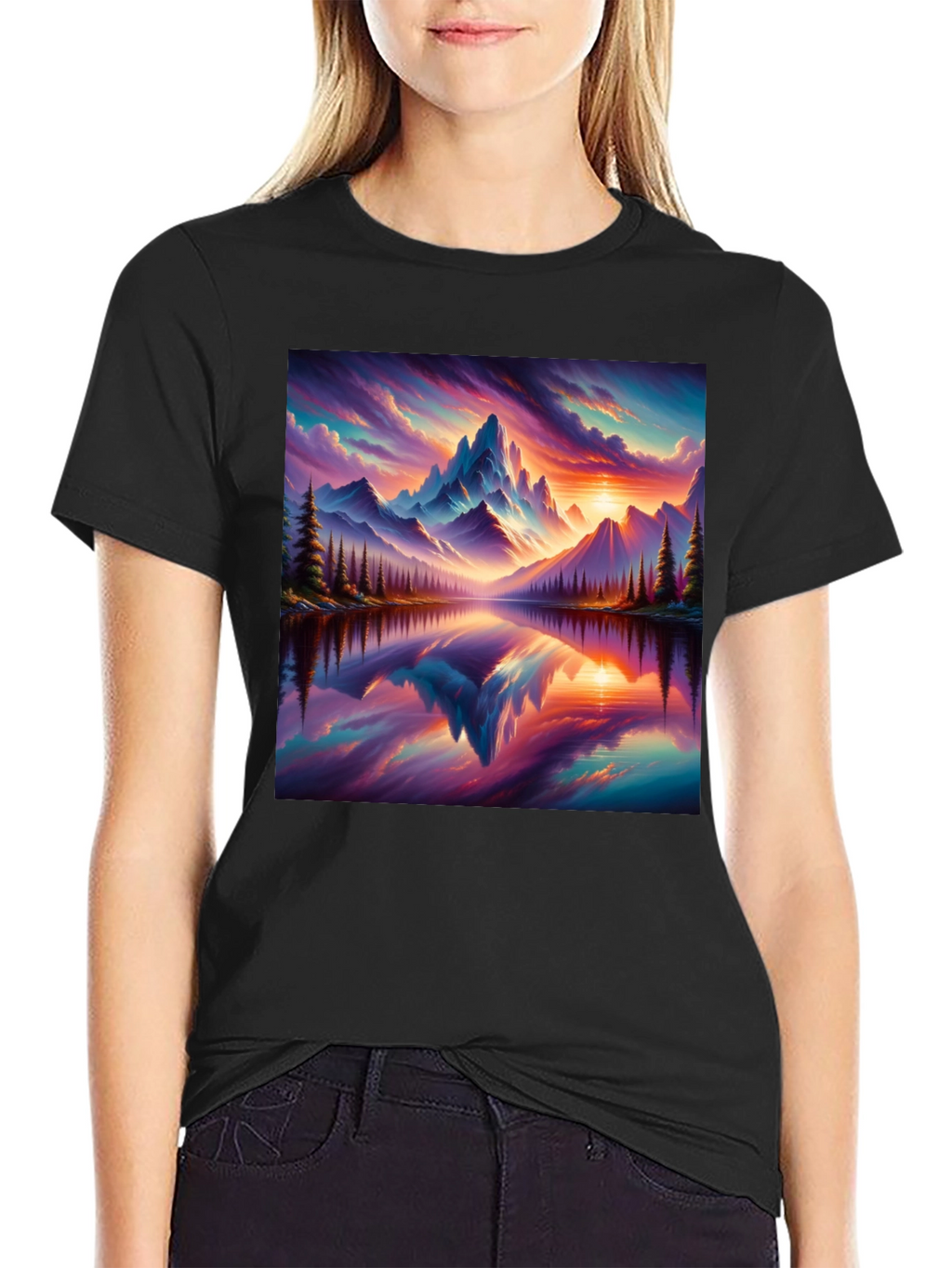 Mountain Lake Graphic Tee