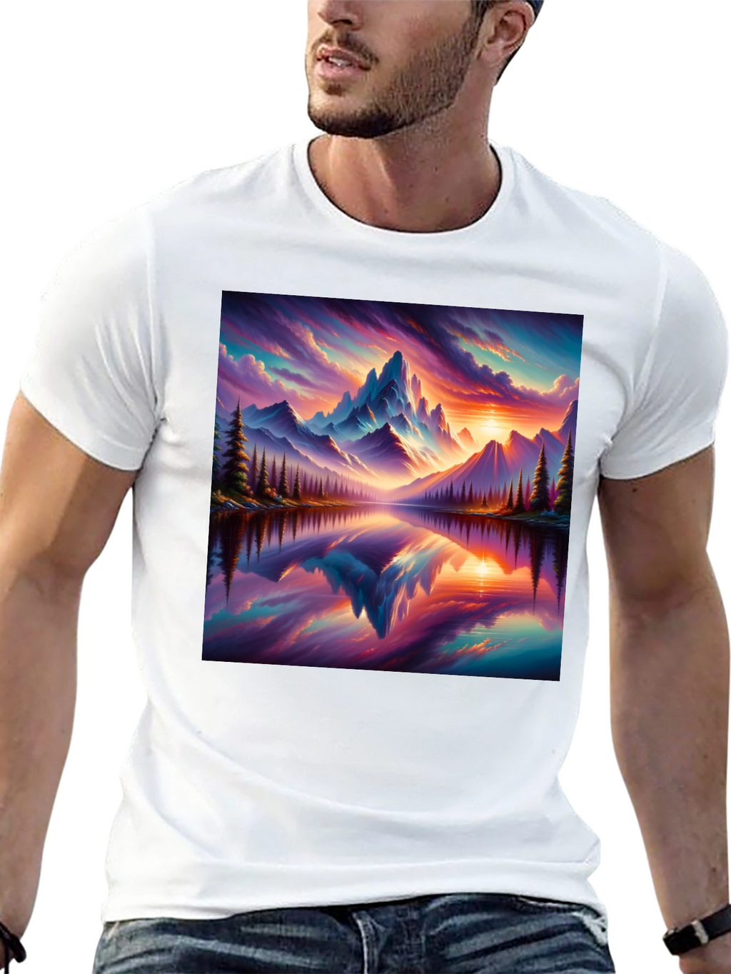 Mountain Lake Graphic Tee