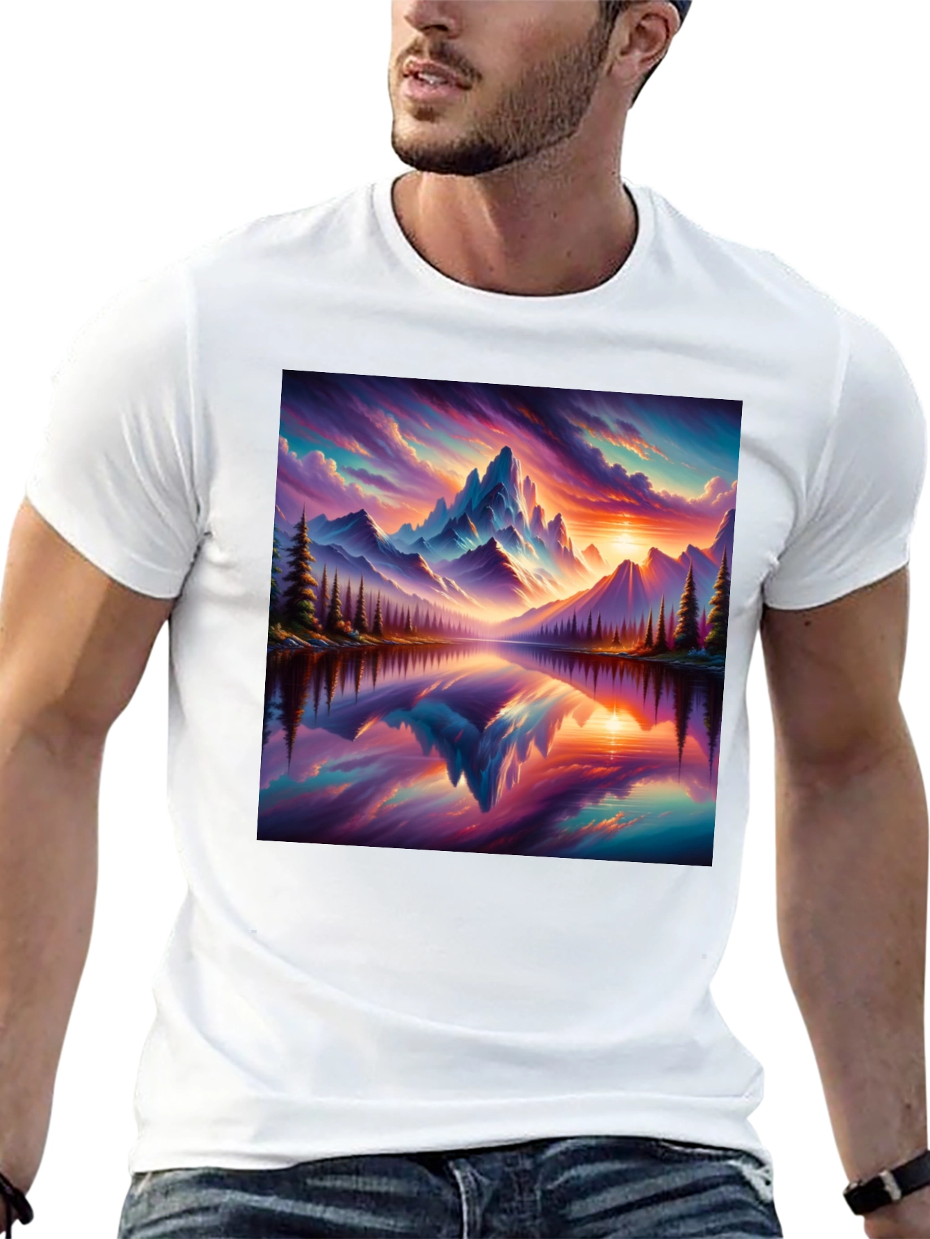 Mountain Lake Graphic Tee